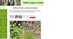 Desktop Screenshot of native-again-landscape.com