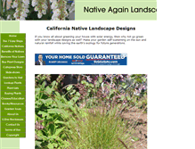 Tablet Screenshot of native-again-landscape.com